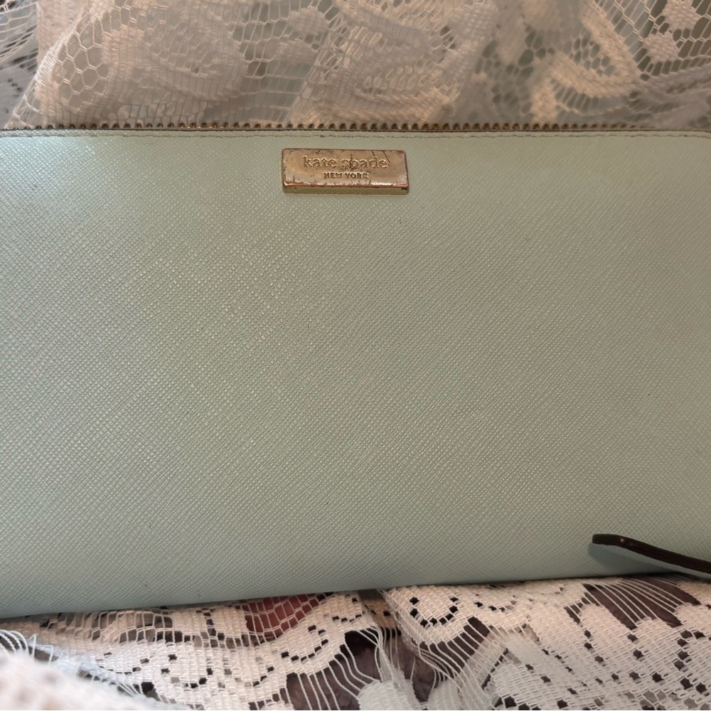 Kate Spade Light Green Wristlet